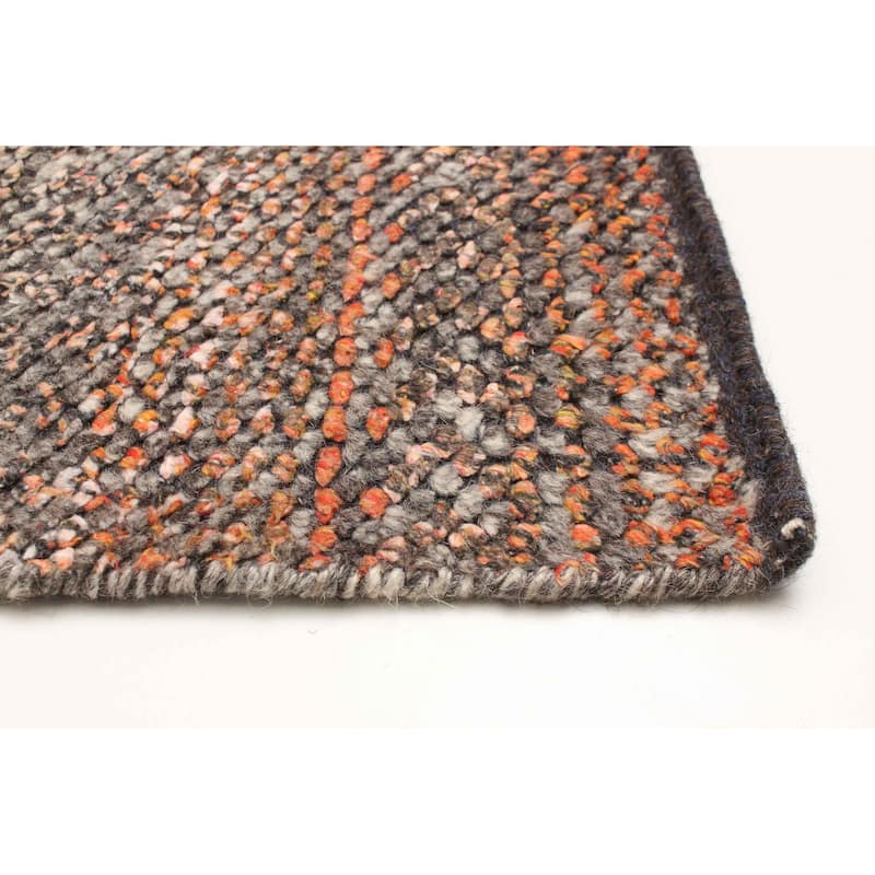 ECARPETGALLERY Hand-knotted Eternity Grey Wool Rug - 3'1 x 5'1