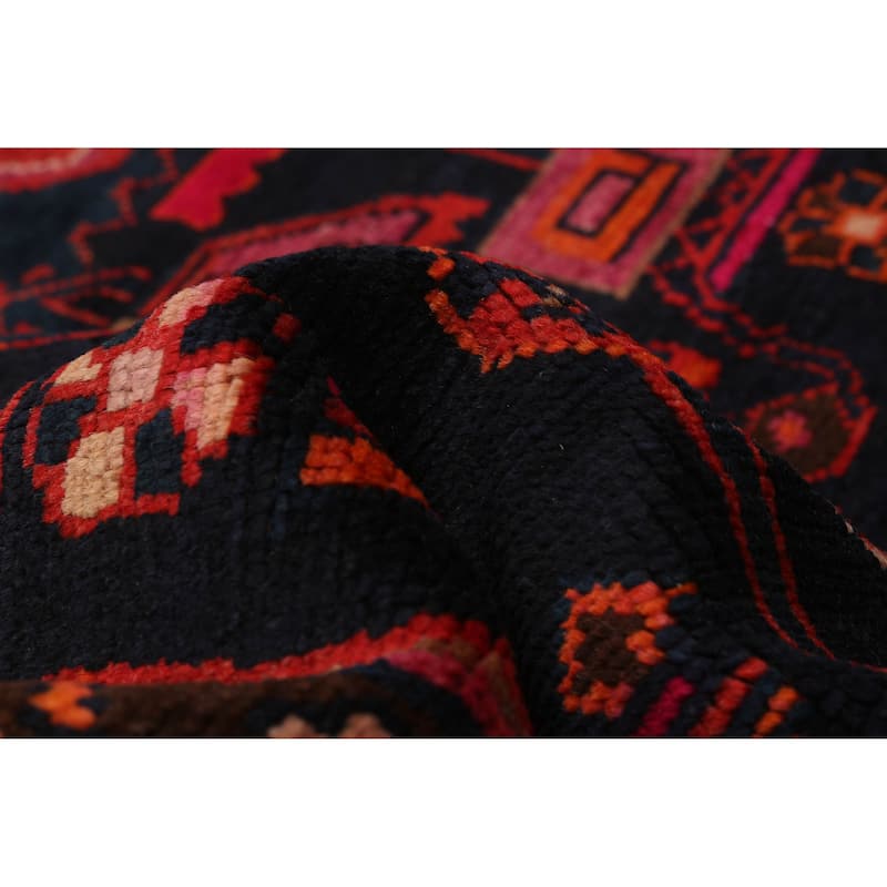 ECARPETGALLERY Hand-knotted Anadol Navy, Red Wool Rug - 4'11 x 7'10