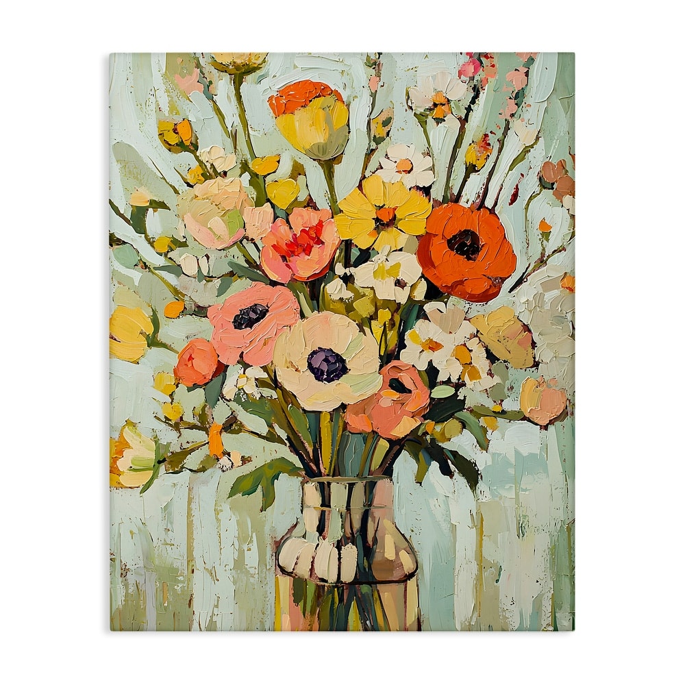 Stupell Painterly Bouquet Arrangement Canvas Wall Art Design By Franklyn Gregory