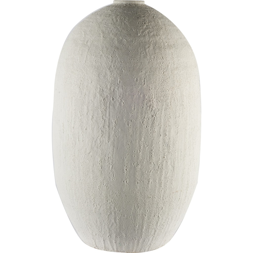 White Ceramic Cylinder Floor Vase for Indoor Decor, 32 Inch Modern Accent
