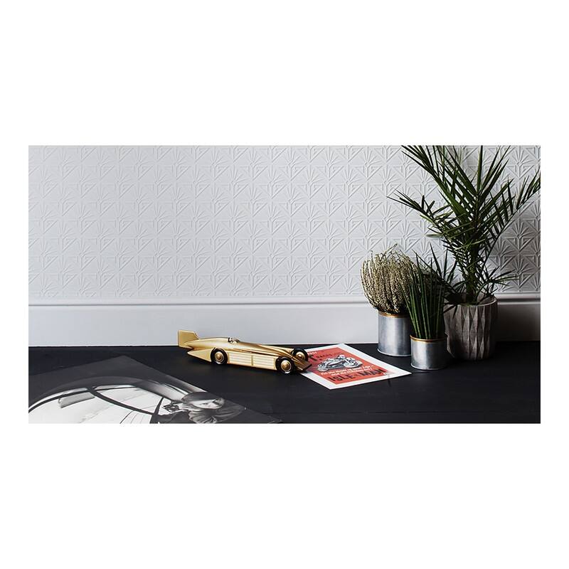 Brewster Deco Paradiso Paintable Luxury Vinyl Wallpaper - 20.9 x 396 x 0.025