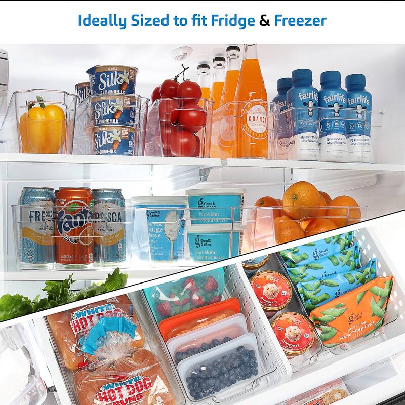 StorageBud Stackable Fridge Organizer Bins