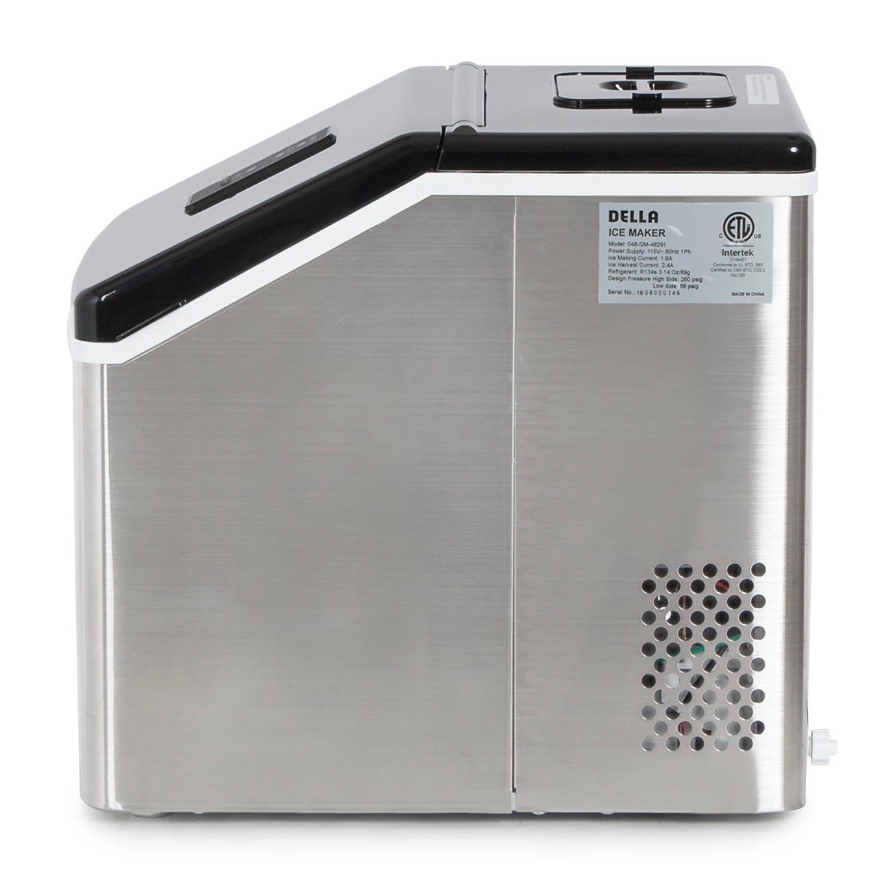 Della Electric Ice Maker Machine Portable Counter Top Yield Up To