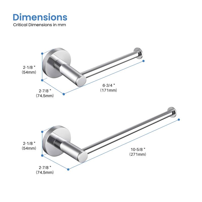 Circular 2-Piece Bathroom Hardware Set