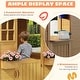 preview thumbnail 20 of 21, Wooden Adventure Cottage Playhouse for Kids with Working Door, Windows, Service Station, and Flower Pot Holders