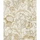 preview thumbnail 1 of 16, NextWall Acanthus Garden Floral Peel and Stick Wallpaper 20.9 in. W x 18 ft. L - Latte