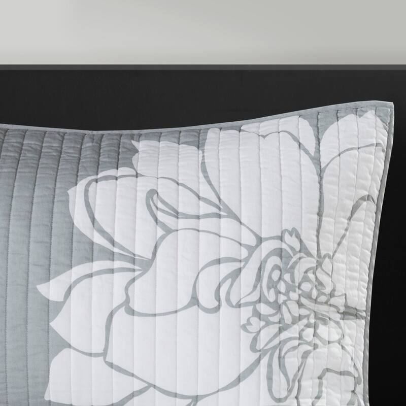 GDF Studio - Lola Printed Cotton Reversible Quilt Set with Throw Pillows
