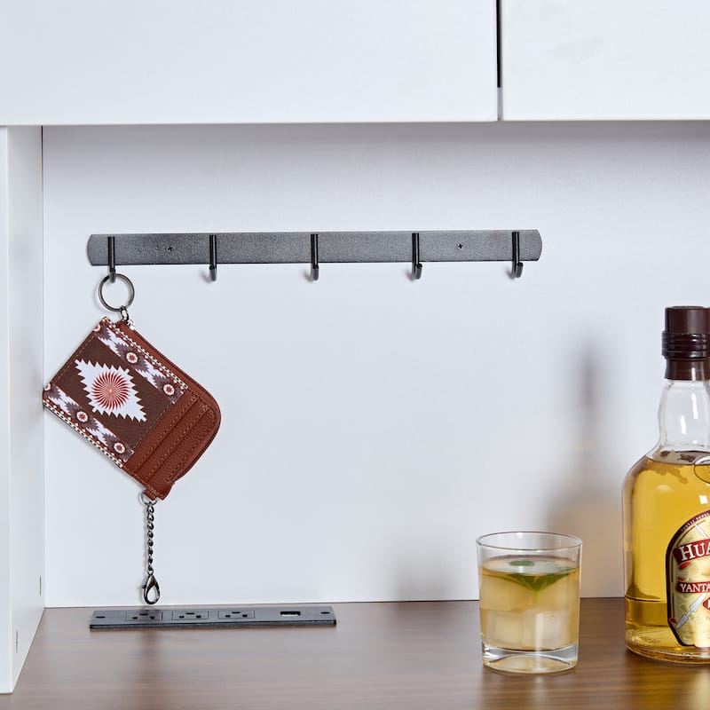 Coffee Bar Wine Cabinet with Storage Shelf, Kitchen Buffet Cabinet with Drawers, Storage Cabinet with Power Ports