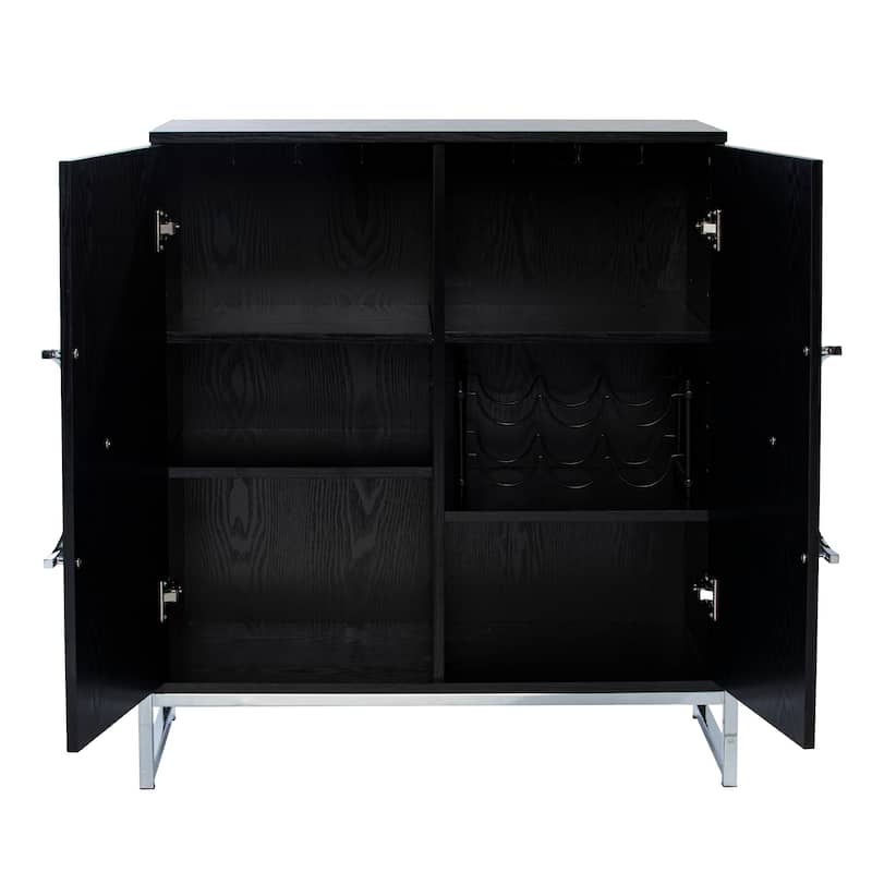 SEI Furniture Pierton Double-Door Bar Cabinet