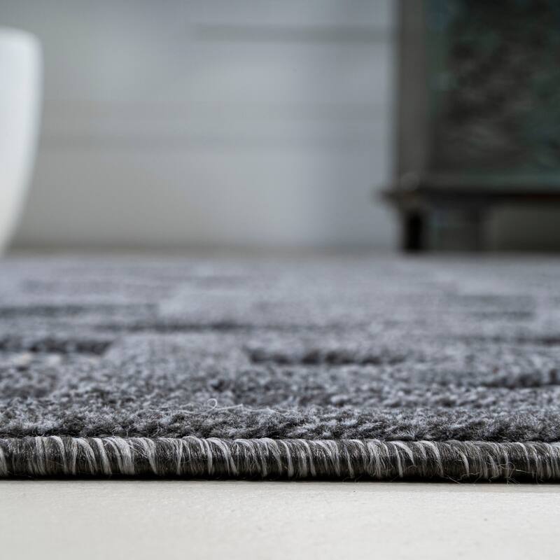 JONATHAN Y Peralta Neutral Geometric Indoor/Outdoor Area Rug