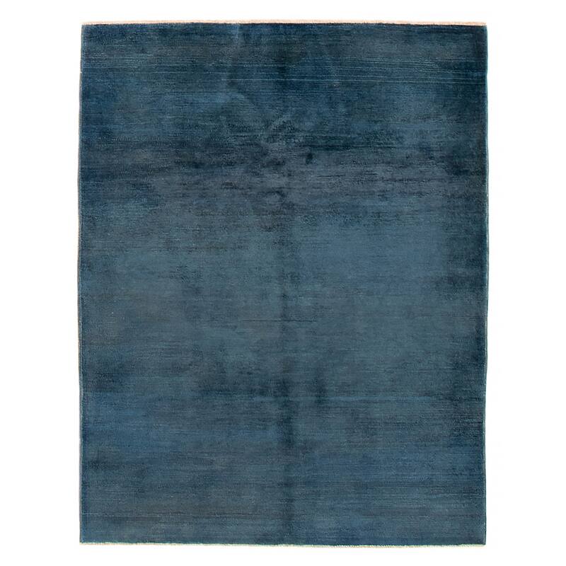 Pak Finest Gabbeh Blue Rug 4'3" x 5'9" - 4'3 x 5'9 - Dark Blue - 4'3 x 5'9