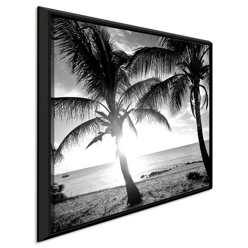 "BW Bimini Sunset I" Print on Floating Canvas