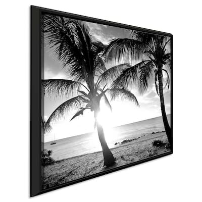 "BW Bimini Sunset I" Print on Floating Canvas