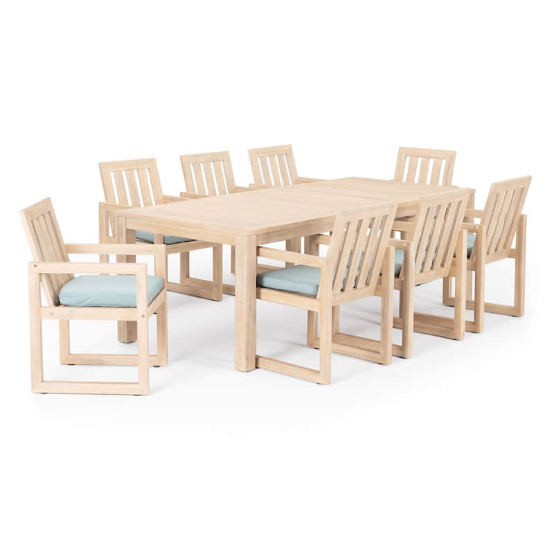 Benson 9 Piece Sunbrella Outdoor Patio Dining Set