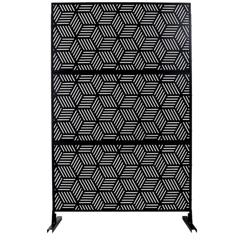 Outdoor & Indoor Privacy Screen Metal Privacy Screen 76" H×48" W
