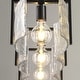 preview thumbnail 8 of 9, Golden Lighting 3164-LP HWG Aenon 3 Light 41" Wide Linear Pendant