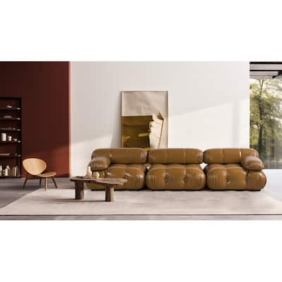 Belani 114'' Anti-Scratch Faux Leather Sofa
