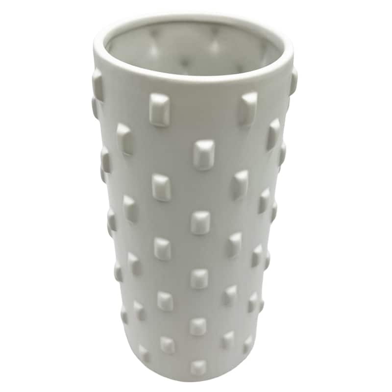 White Ceramic Vase for Flowers