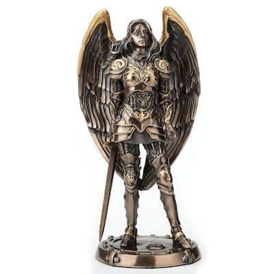9.65" H STEAMPUNK MECHANICAL ANGEL Cold Cast Bronze - 4.13"x5.12"x9.65"