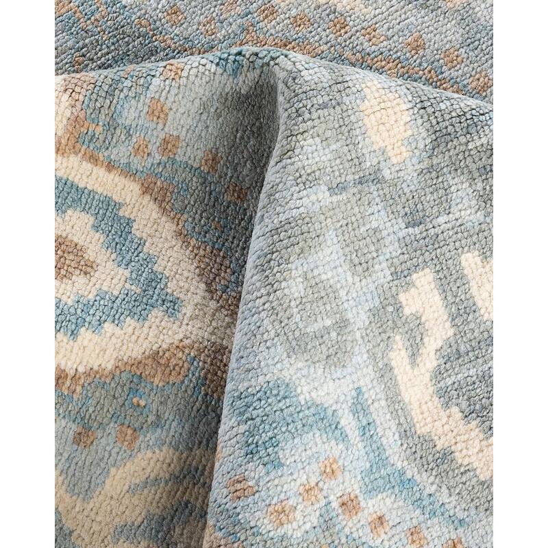 Modern One-of-a-Kind Handmade Area Rug - Gray, 8' 1" x 10' 4" - 8' 1" x 10' 4"