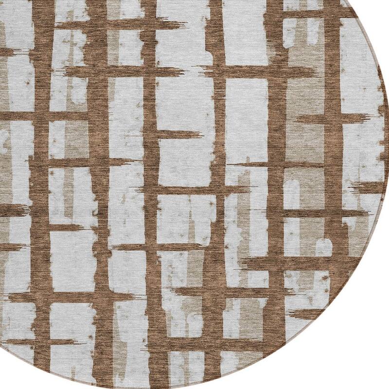 HomeRoots Striped Transitional Rectangle Outdoor Rug