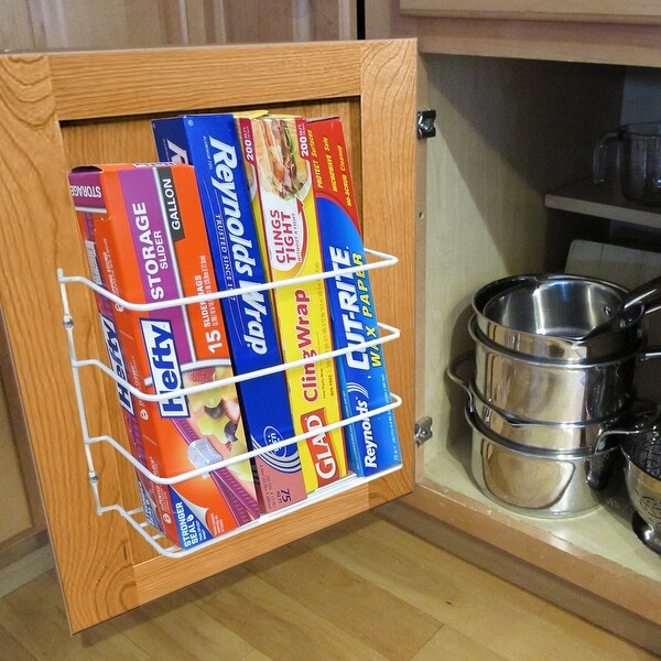 Black,Set of 2 Evelots Kitchen Shelves Cabinet Organization Mini Storage Shelf 