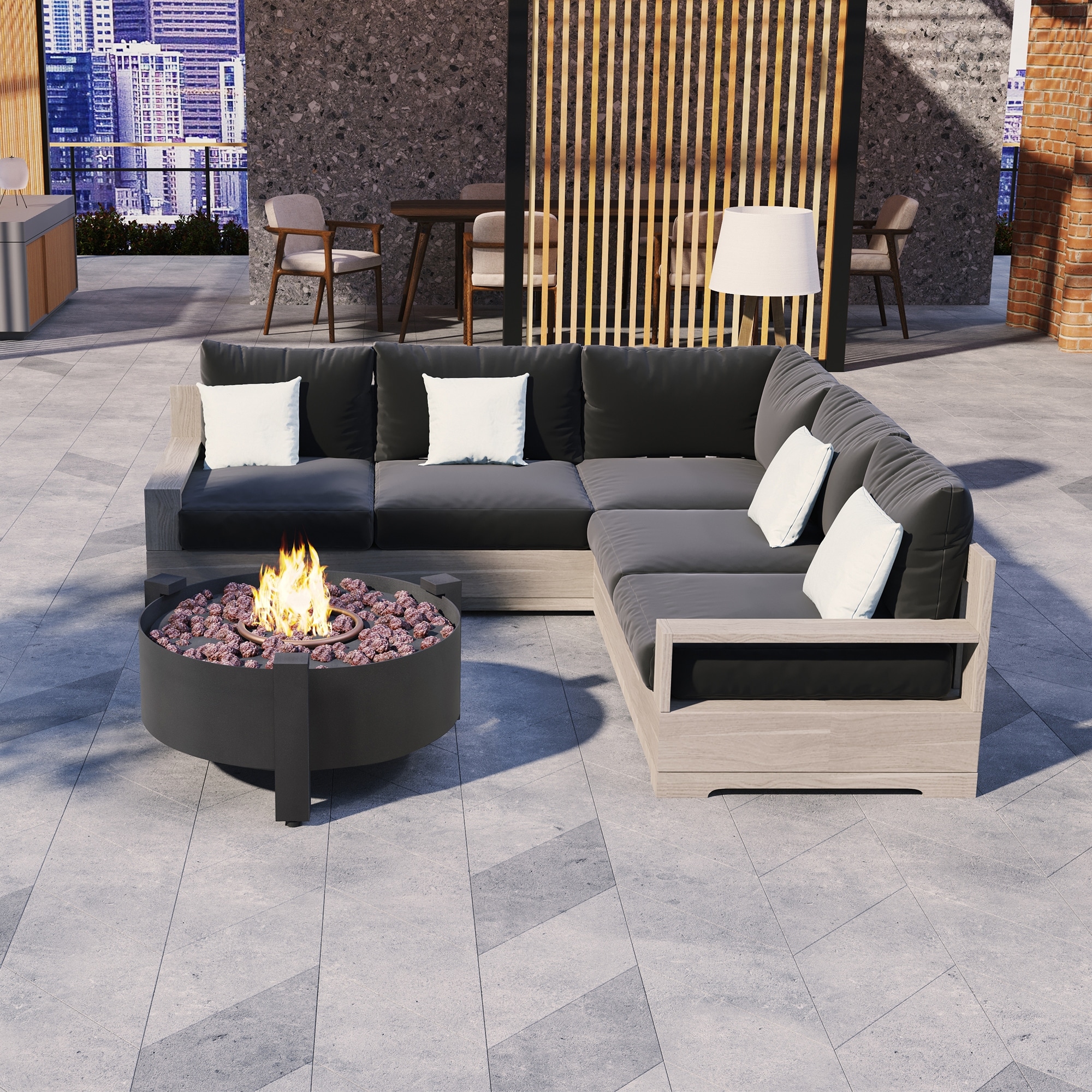 Martha stewart sale fire pit set