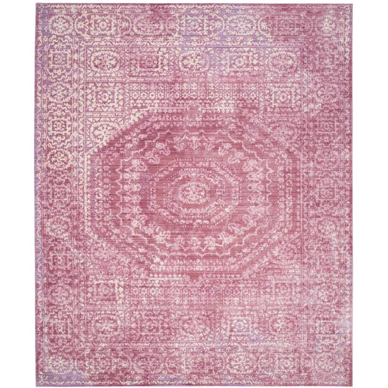SAFAVIEH Valencia Burcu Distressed Vintage Boho Oriental Polyester Rug