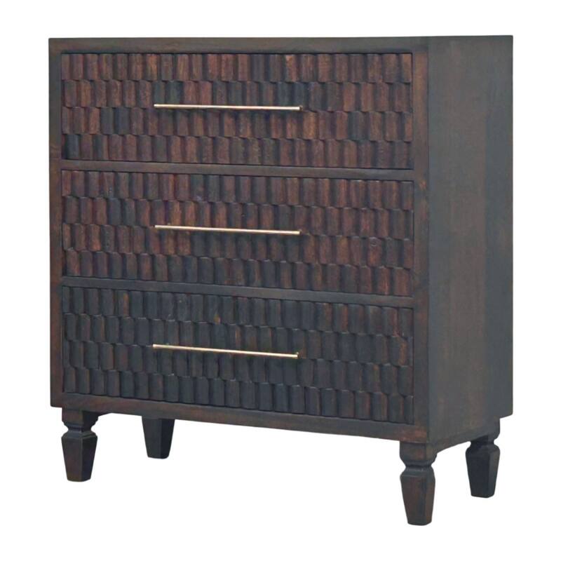 Artisan Furniture Solid Wood Arno Chest, 3-Drawers