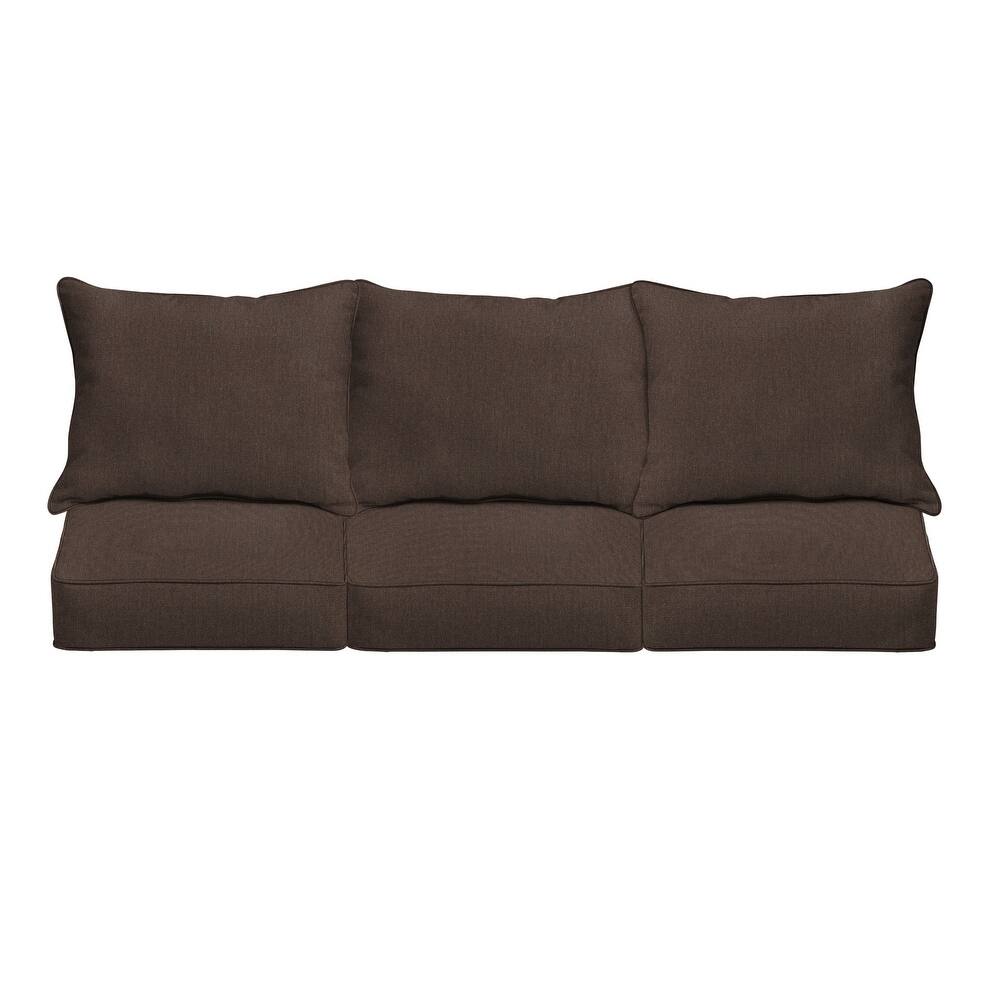 Sorra Home Sunbrella Outdoor Deep Seating Sofa Cushion Set