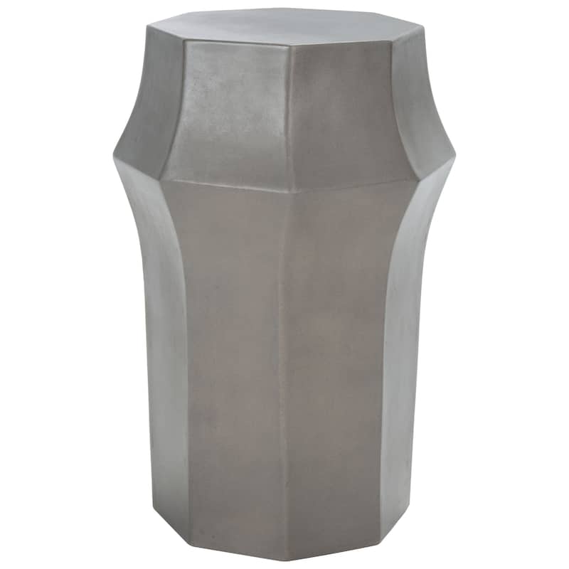 SAFAVIEH Evda Concrete Indoor/Outdoor Accent Table - 16" W x 16" D x 24" H - 16Wx16Dx24H