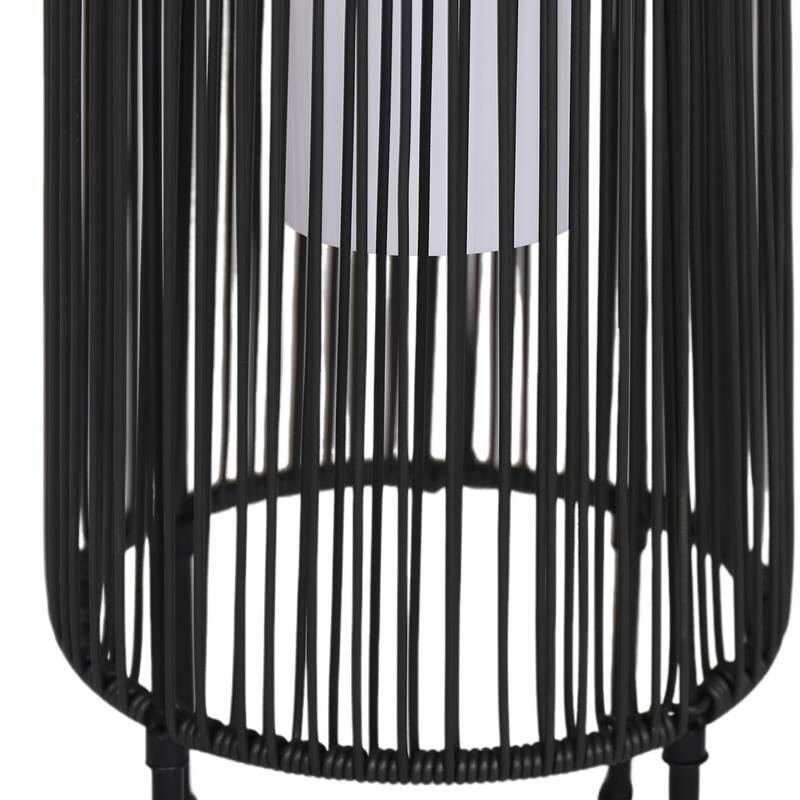2 Pack Outdoor Patio Rattan Solar Light