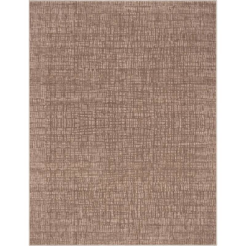 Well Woven Abstract Nightscape Geometric Flat-Weave Area Rug - 5' 3" x 7' 3" - Brown - Rectangle