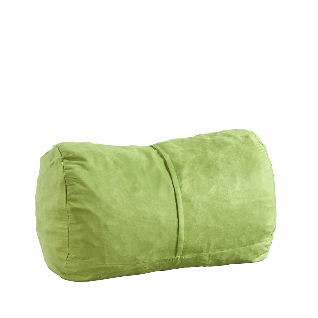 4 Foot Cylindrical Suede Bean Bag