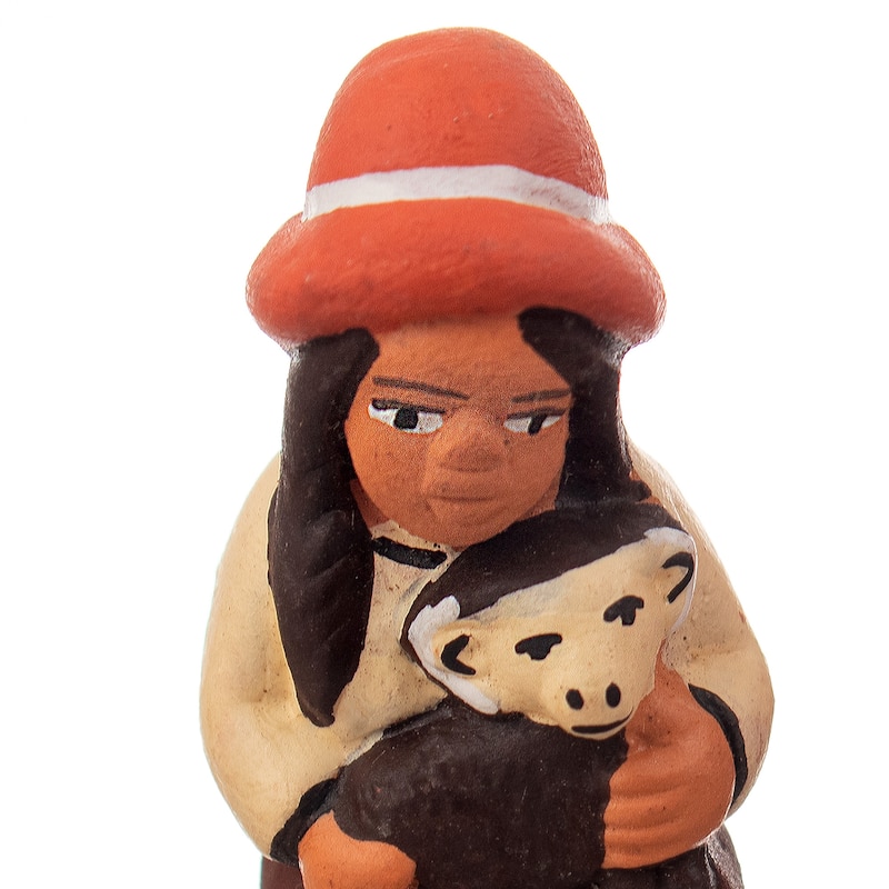 Novica Handmade Andean Souls Ceramic Figurines (Set Of 4)