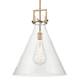 Option Brushed Brass / Clear