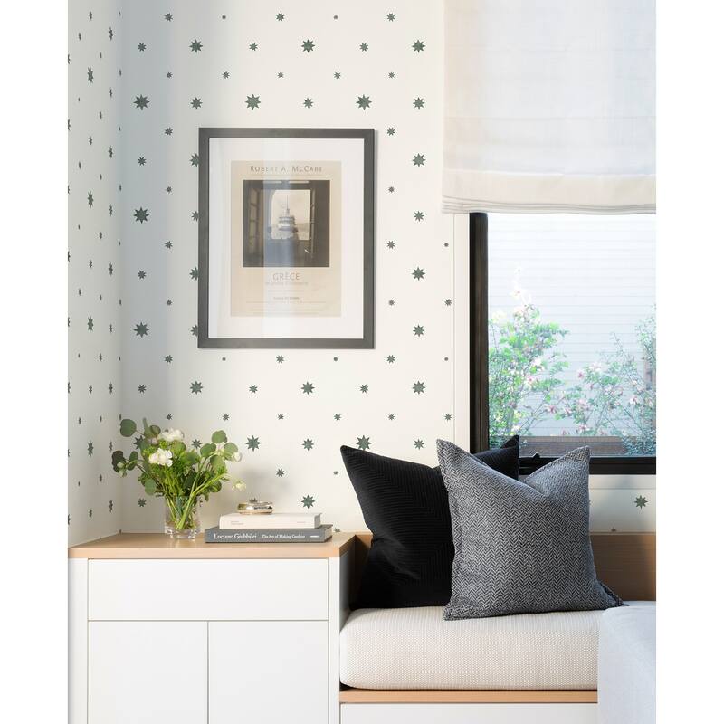 Erin Gates Henry Green Starburst Wallpaper