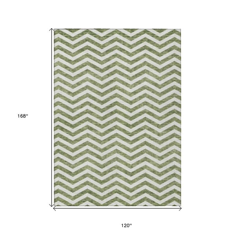 HomeRoots Chevron Transitional Rectangle Outdoor Rug