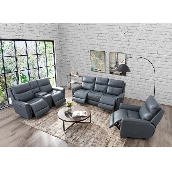 Brooklyn 6 seater electric recliner corner sofa hot sale in charcoal