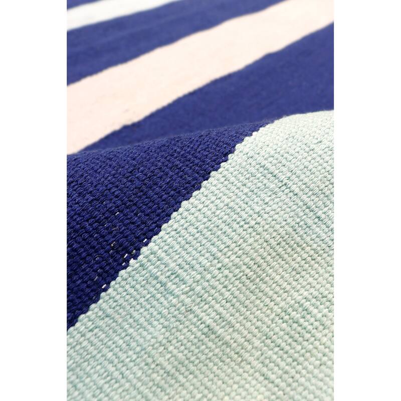 Pasargad Home Hampton Striped Indoor/Outdoor Area Rug