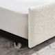 Boucle Fabric Daybed with Trundle Upholstered Tufted Sofa Bed