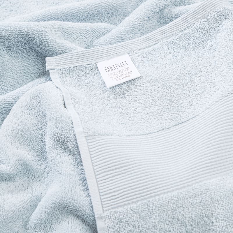 Fabstyles Premium Quality 8 Piece 600 GSM Zero Twist Cotton Towel Set