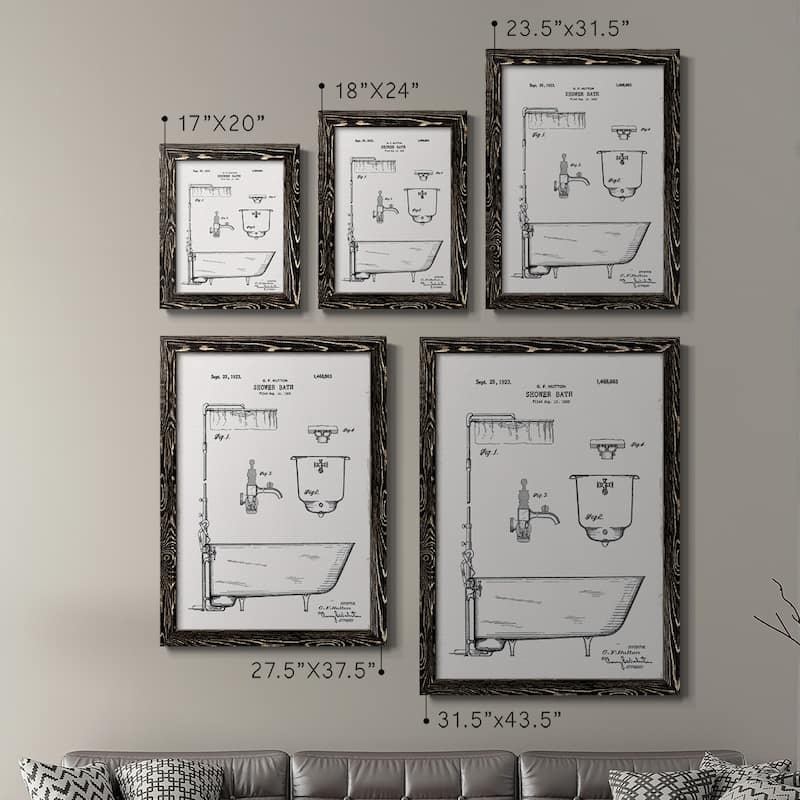 Vintage Bath I-Premium Framed Canvas - Ready to Hang