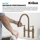 preview thumbnail 30 of 66, Kraus Allyn Traditional 3-Function Bridge Pulldown Kitchen Faucet