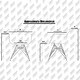 preview thumbnail 2 of 24, Set of 2 Plastic Eiffel Molded Shell Retro Dining Chairs Accent For Living Room Kitchen Chrome Desk Designer Office