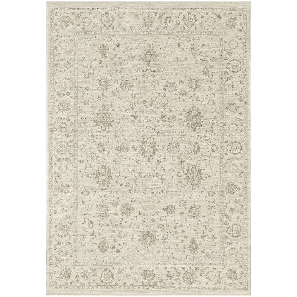 Nourison Shadows Indoor only Cream / Ivory Persian Area Rug