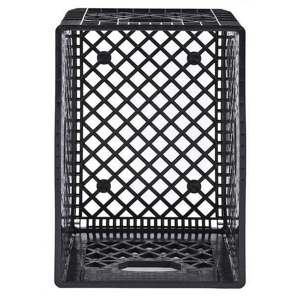 GOYADA 4 PCS Collapsible Crate, Plastic Folding Storage Crates