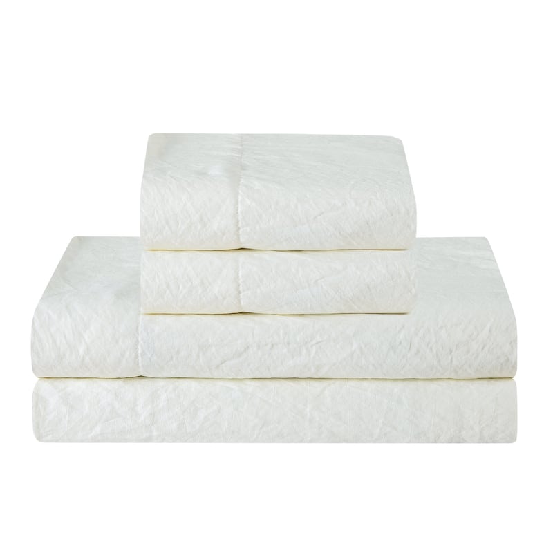 Sweet Home Collection Vintage Wash Microfiber Crinkle Sheet Sets.