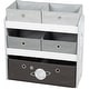 preview thumbnail 4 of 4, Roba Play Shelf - Grey Space - Children's Multi-Bin Toy Organizer, Shelf Storage Cabinet With 5 Fabric Boxes, Boys & Girls