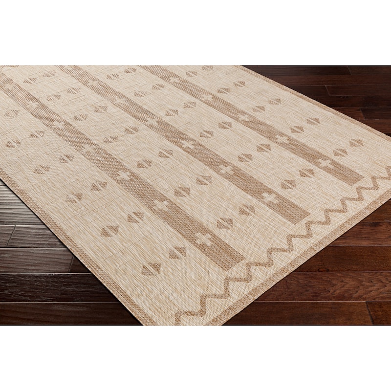 Livabliss Kaylin Indoor/ Outdoor Geometric Stripe Area Rug